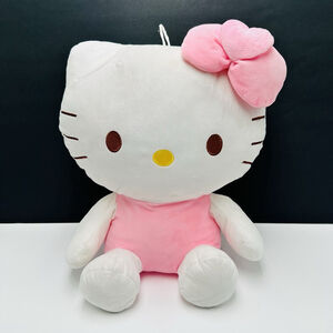 Sanrio Hello Kitty Plush 14” LARGE Stuffed Animal Toy Vintage See Photos Read